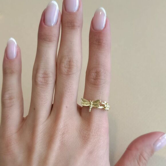 Dragonfly Ring M1213 - Picture 2 of 6